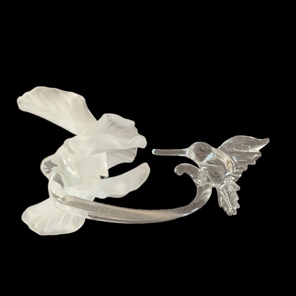 Glass Art Hummingbird and Flower - Picture 4 of 9